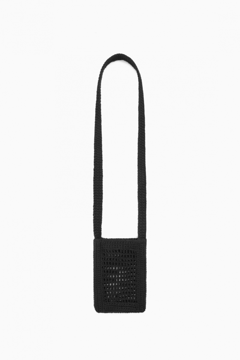 Geanta Crossbody COS Mini Crochet Barbati Negrii | Romania-941VNDSMB