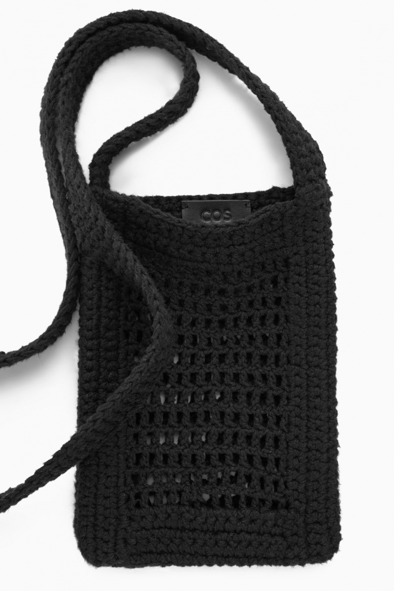 Geanta Crossbody COS Mini Crochet Barbati Negrii | Romania-941VNDSMB