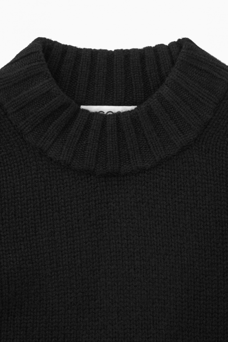 Jumpers COS Grosolan Pure Cashmere Crew-Neck Dama Negrii | Romania-235AMTZPR