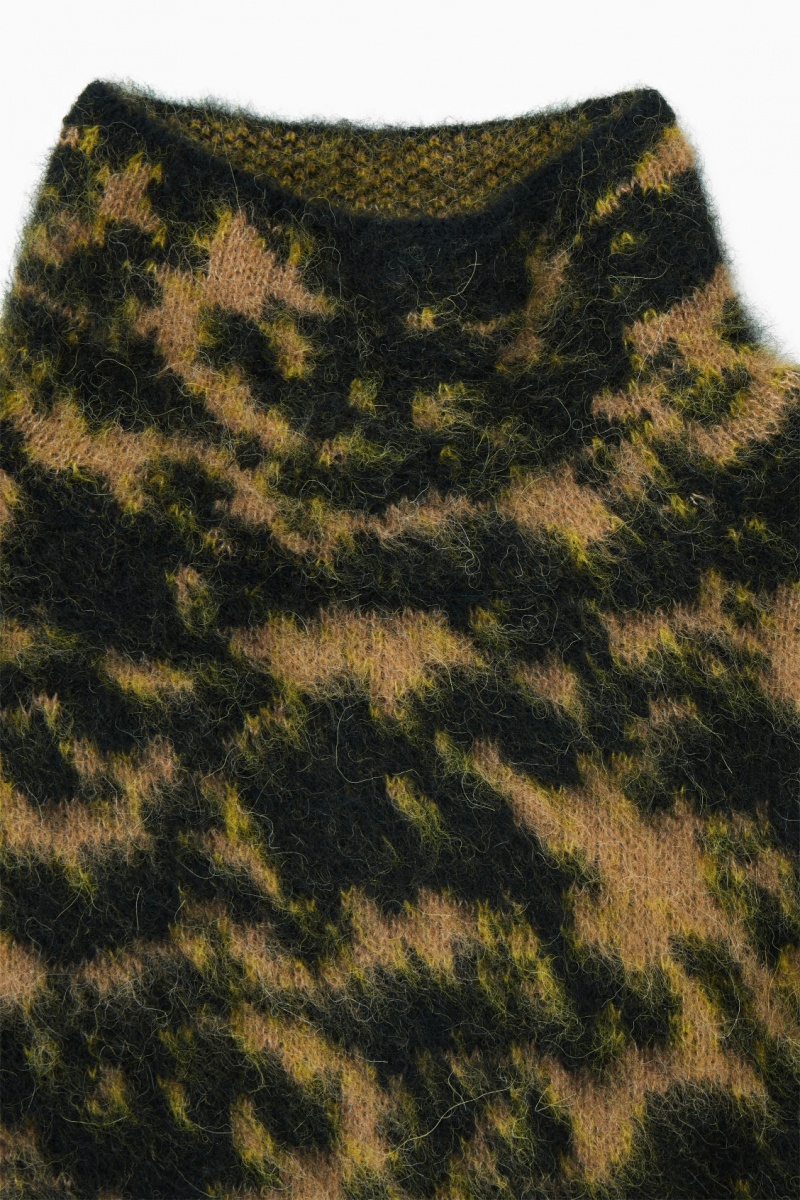 Jumpers COS Tortoiseshell-Jacquard Alpaca-Blend Dama Bej Negrii | Romania-013WNSTEQ