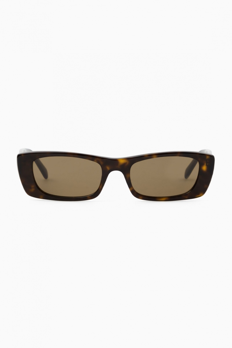 Ochelari de Soare COS Narrow Cat-Eye Dama Maro | Romania-865QKEVUG