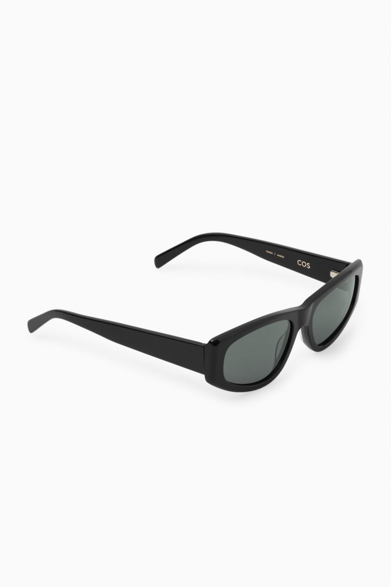 Ochelari de Soare COS Sportive Rectangle-Frame Dama Negrii | Romania-452HVBCWD