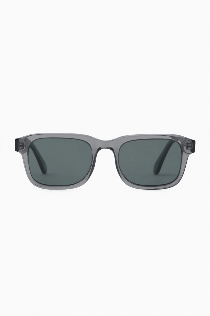 Ochelari de Soare COS Square-Frame Acetate Barbati Gri | Romania-134SEYGFL