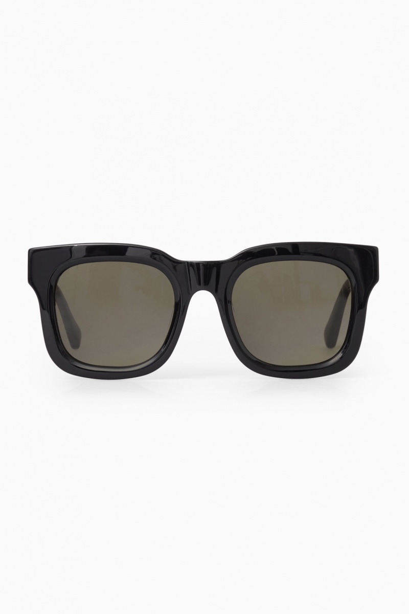 Ochelari de Soare COS The Square Acetate Dama Negrii | Romania-470RBHKYC