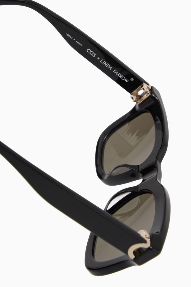 Ochelari de Soare COS The Square Acetate Dama Negrii | Romania-470RBHKYC