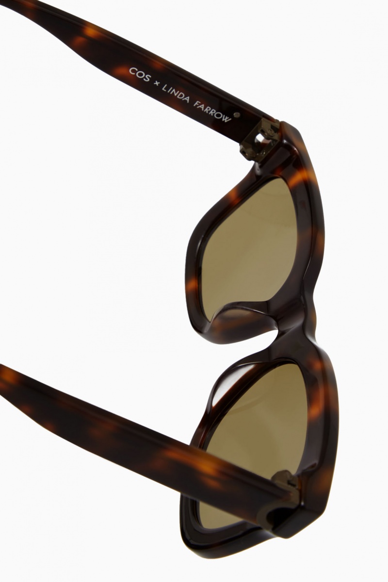 Ochelari de Soare COS The Square Acetate Dama Maro | Romania-608NXQWFH