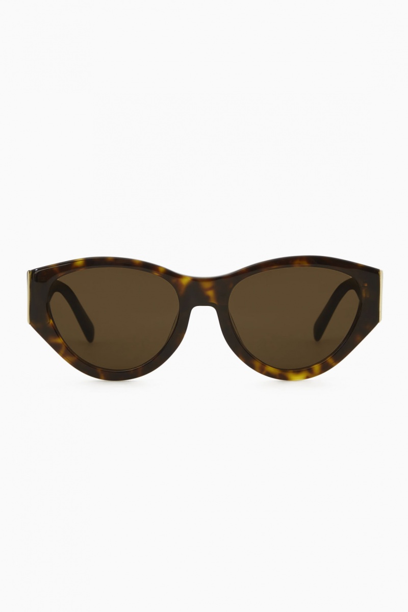 Ochelari de Soare COS Tortoiseshell Cat-Eye Dama Maro | Romania-096XMLAJB