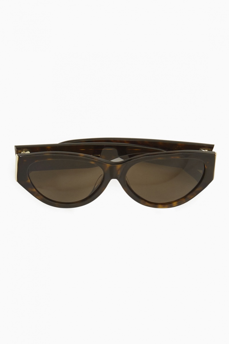 Ochelari de Soare COS Tortoiseshell Cat-Eye Dama Maro | Romania-096XMLAJB