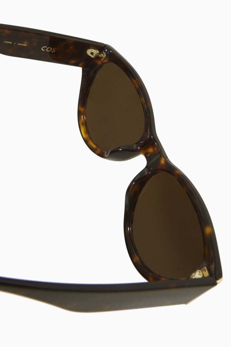 Ochelari de Soare COS Tortoiseshell Cat-Eye Dama Maro | Romania-096XMLAJB