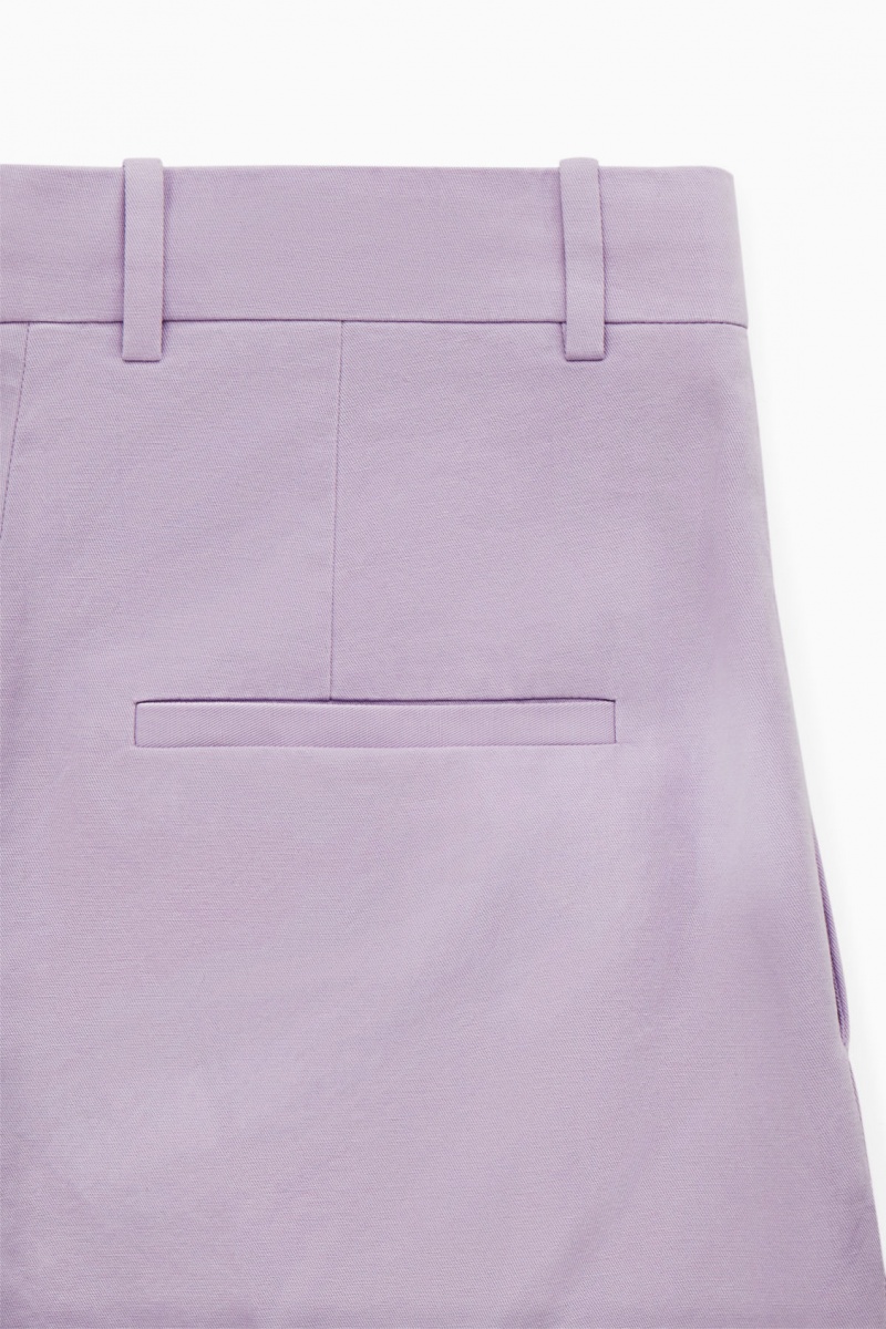 Pantaloni COS Largi-Leg Tailored Dama Violet Deschis | Romania-476FAMHSI