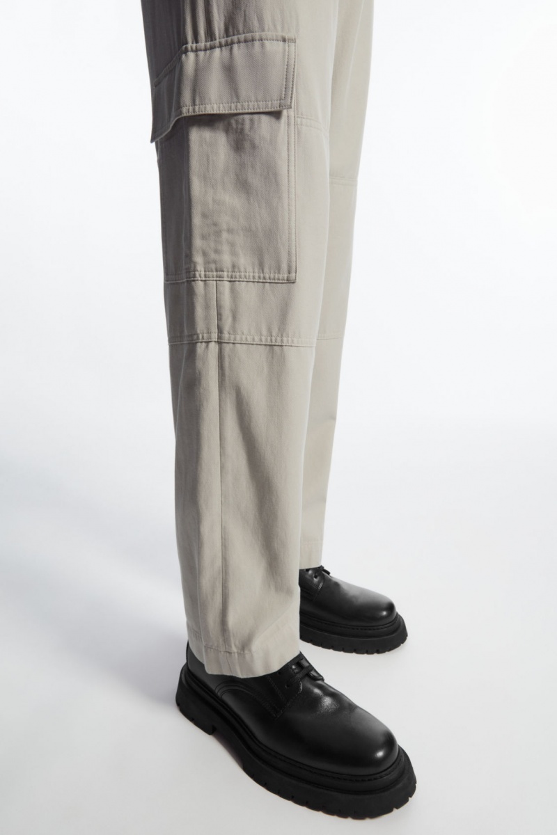 Pantaloni COS Tapered Utility Barbati Gri | Romania-963XFYPUL