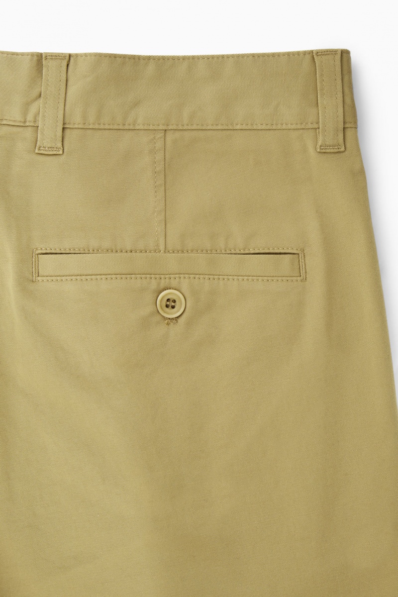 Pantaloni Chino COS Tapered Twill Barbati Bej Inchis | Romania-750BGCRTE