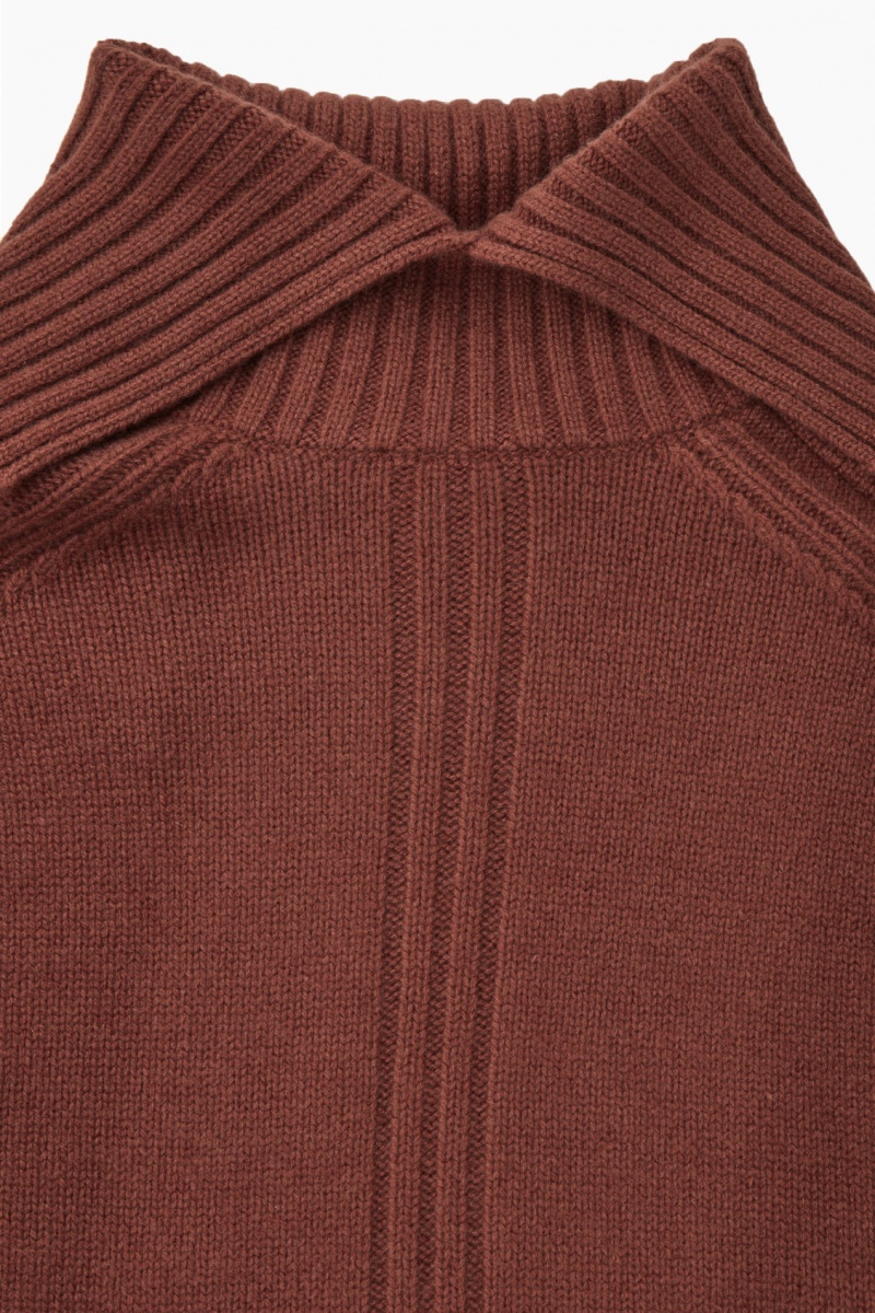 Pulovere COS Oversized Pure Cashmere Roll-Neck Dama Rosii | Romania-245XUOCSB