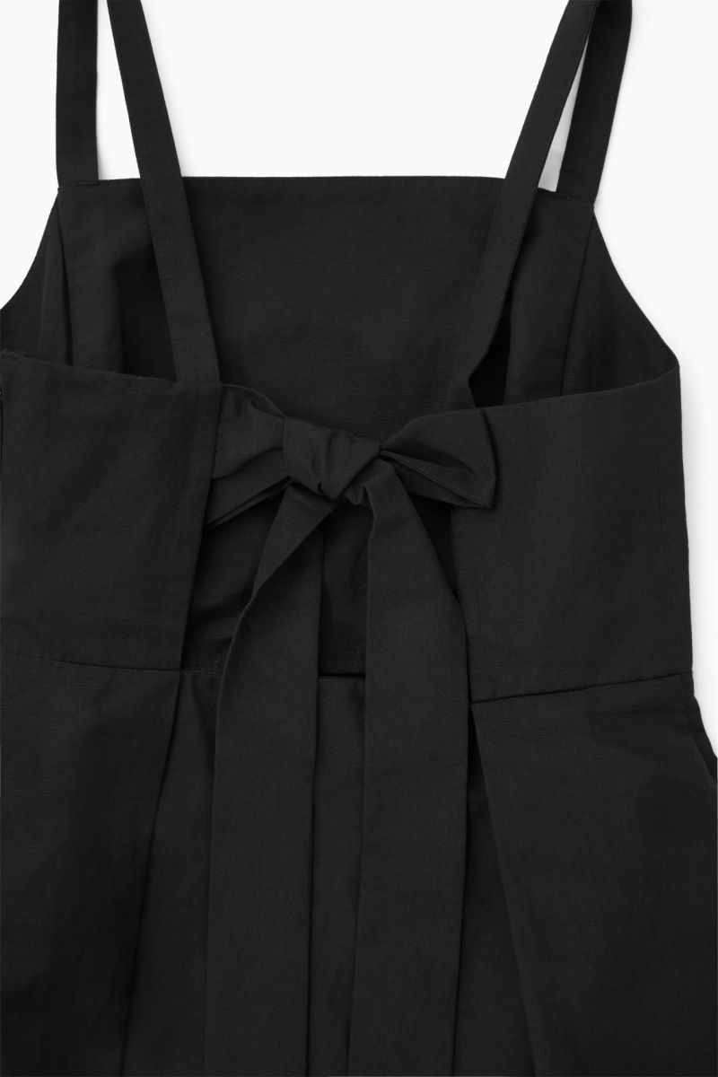 Rochie COS Open-Back Mini Pinafore Dama Negrii | Romania-197CYNSZR