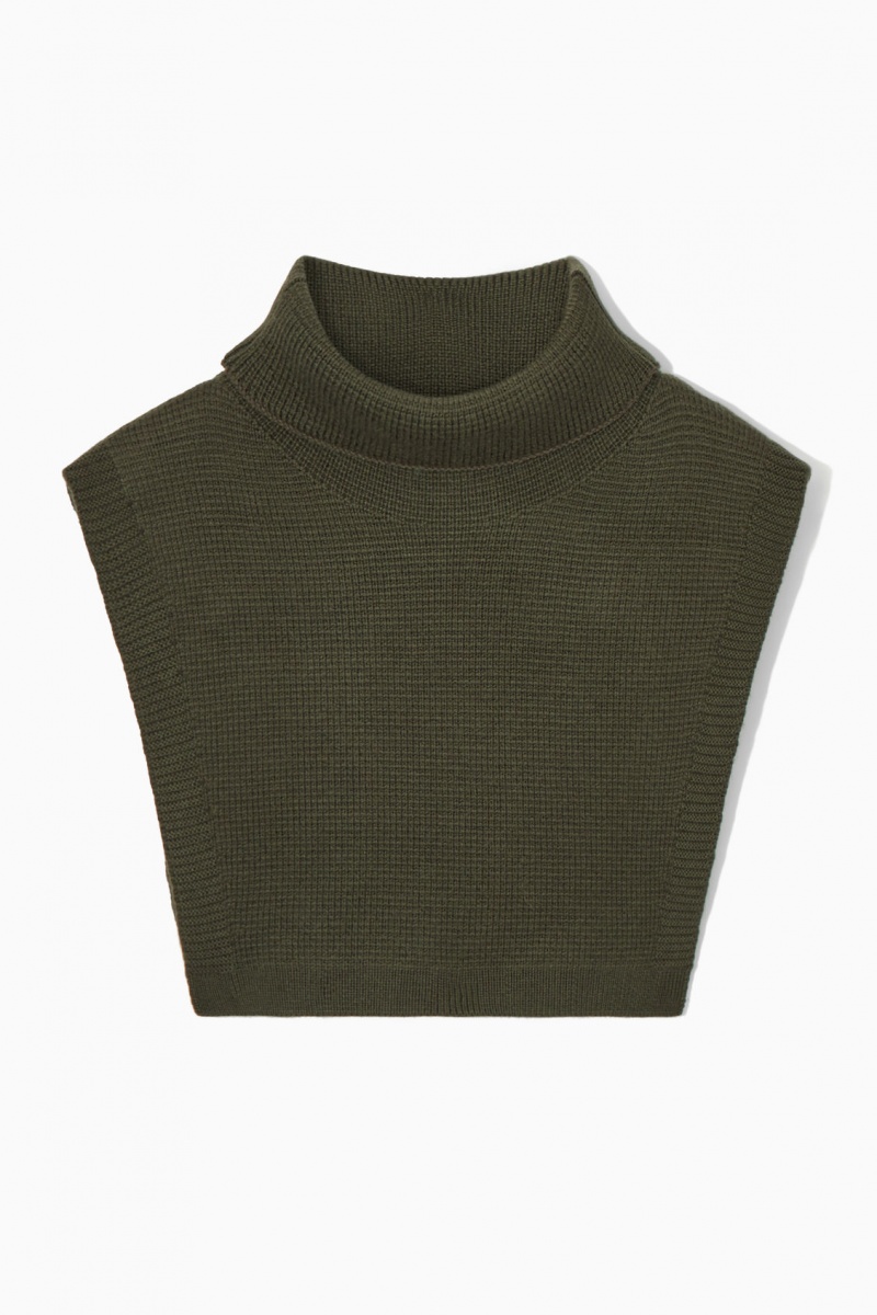 Vesta COS Lână Rollneck Collar Barbati Kaki Inchis | Romania-536DVWEGM