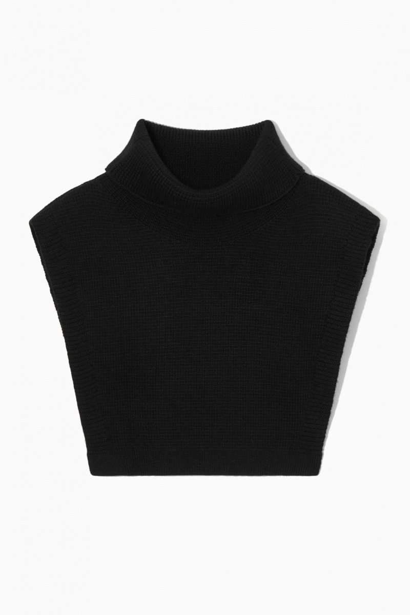 Vesta COS Lână Rollneck Collar Barbati Negrii | Romania-876KSJQTG