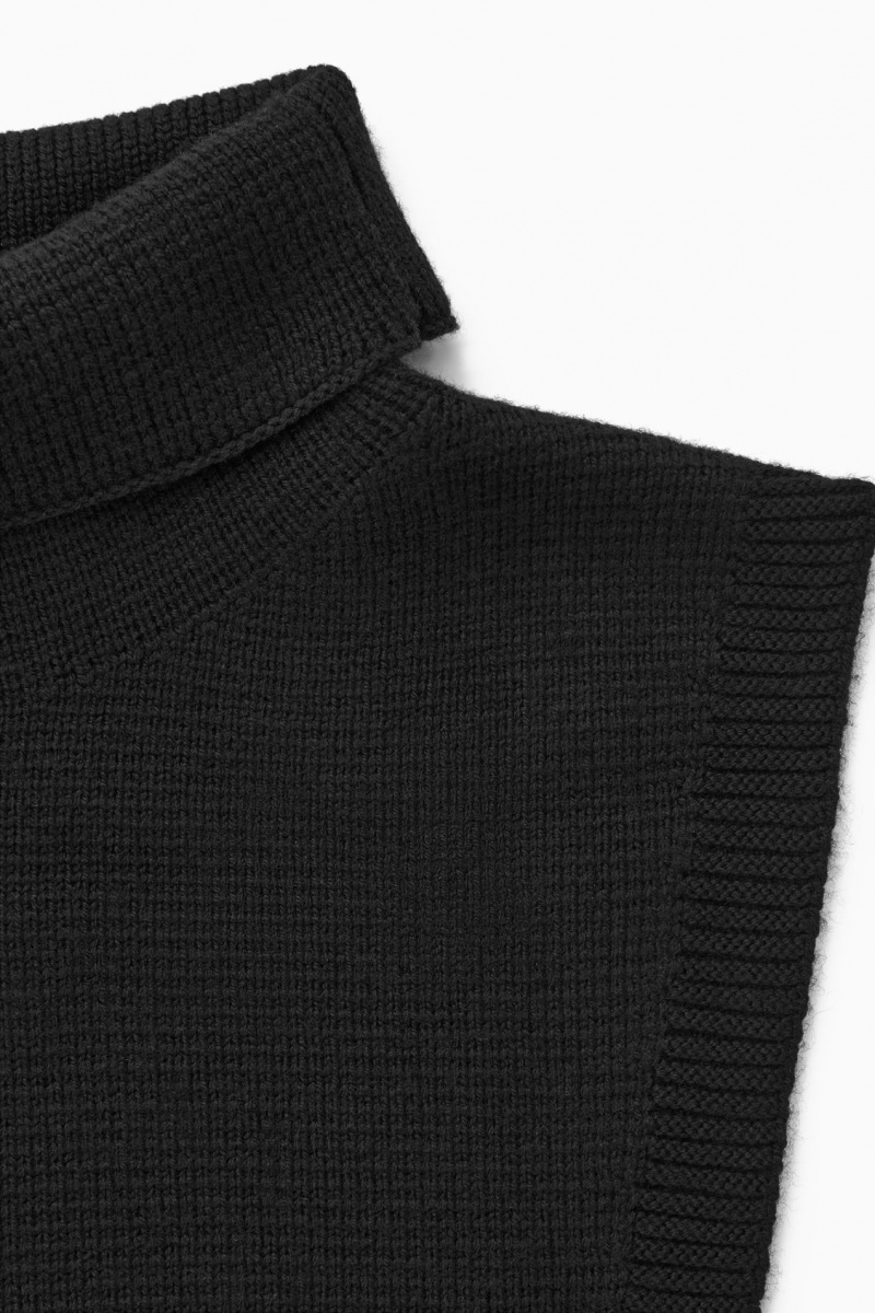 Vesta COS Lână Rollneck Collar Barbati Negrii | Romania-876KSJQTG